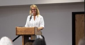 Debbie Critchfield speaks on future goals for education in Idaho