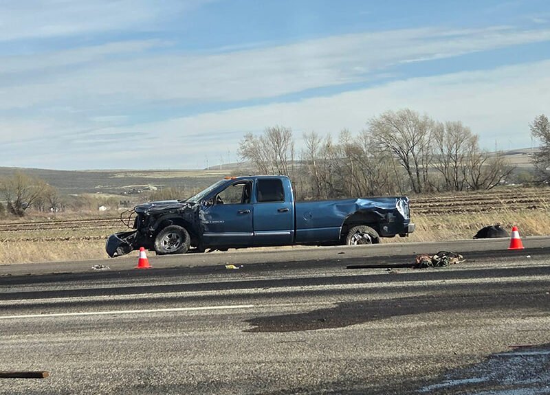 81-year-old taken to hospital after crash with sewer truck