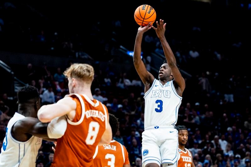 One shining moment: Dybantsa, BYU stunned by 11th-seeded Texas