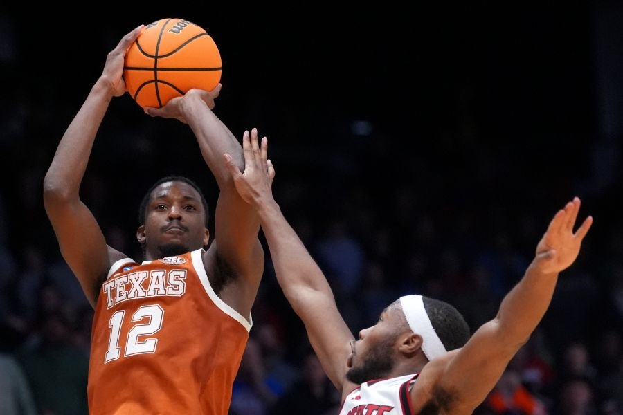Tramon Mark’s late jumper gives Texas a 68-66 win over NC State in the First Four