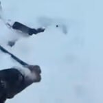 You have to see this! Skier rescued after being found buried in snow