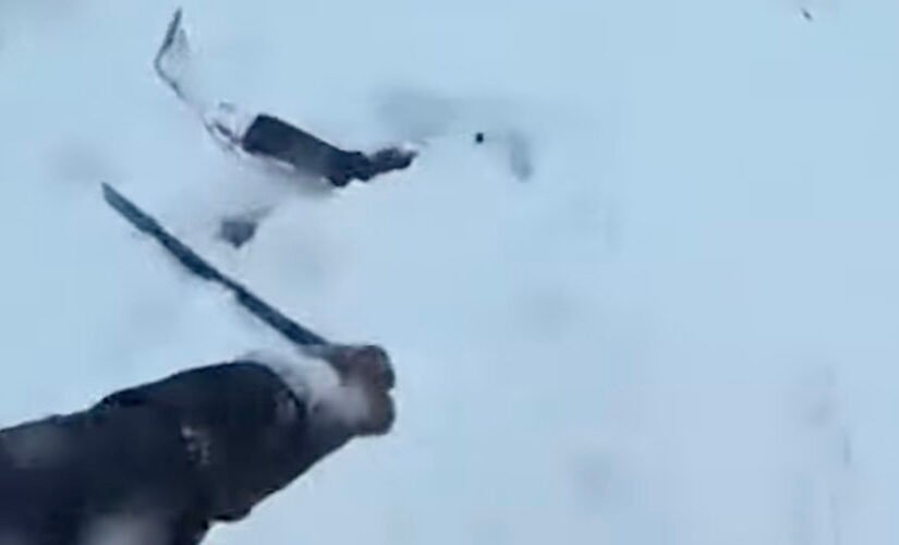 You have to see this! Skier rescued after being found buried in snow