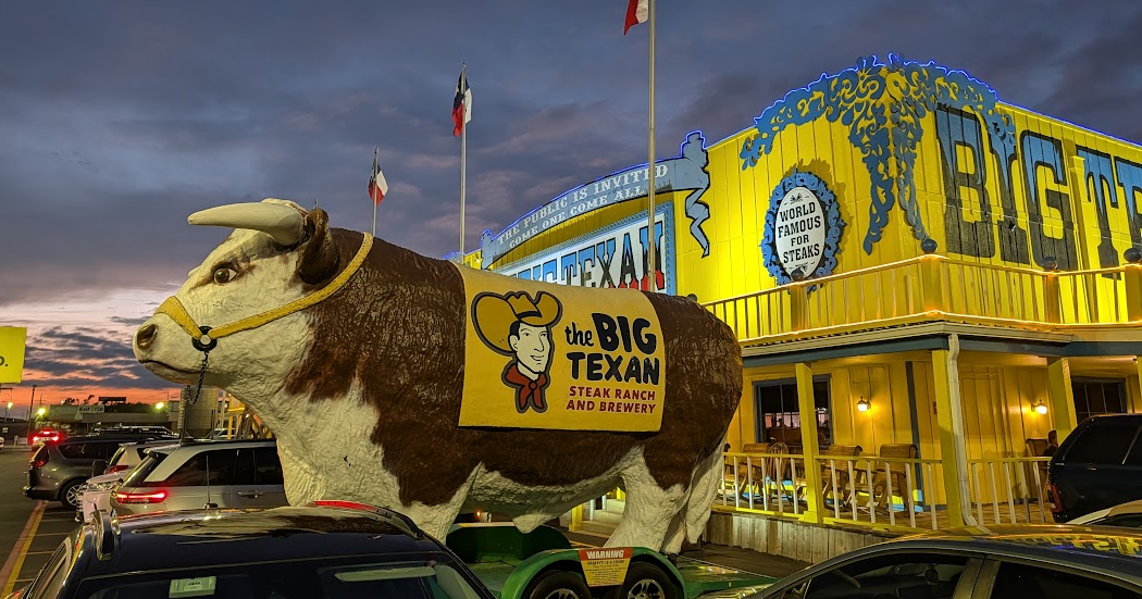 Big Texan Steak Ranch bringing its 72-ounce steak challenge to Flagstaff as part of Route 66 cross-country caravan