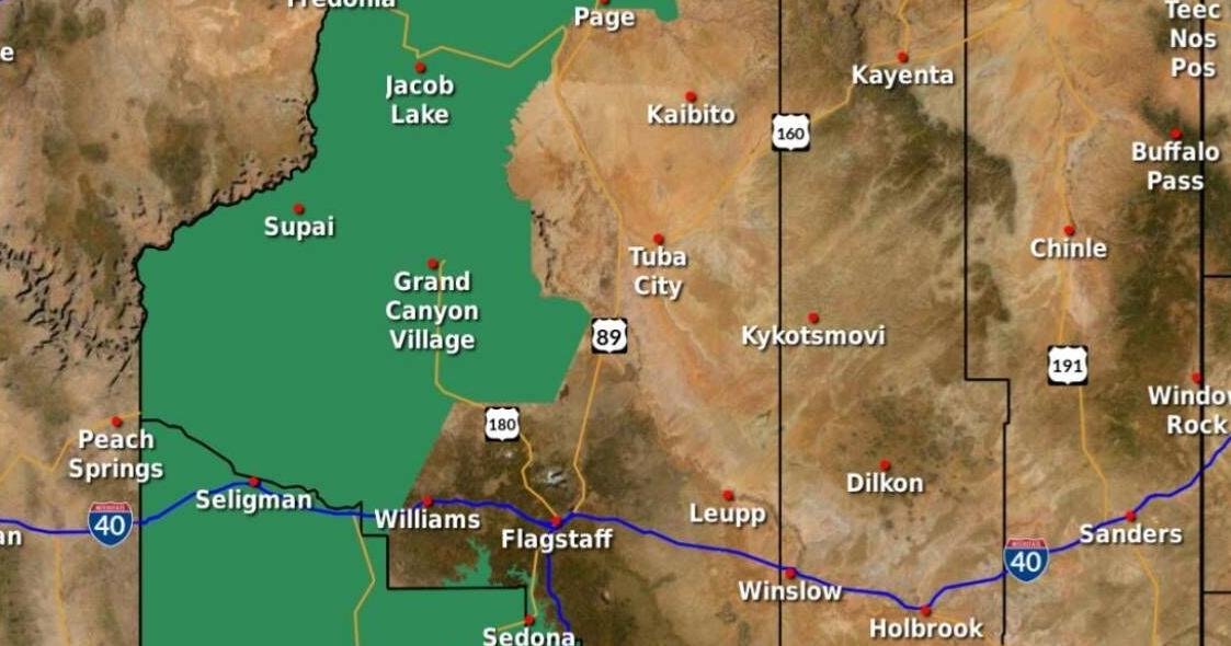 Flood watch issued by NWS for parts of northern Arizona as thunderstorms arrive Thursday